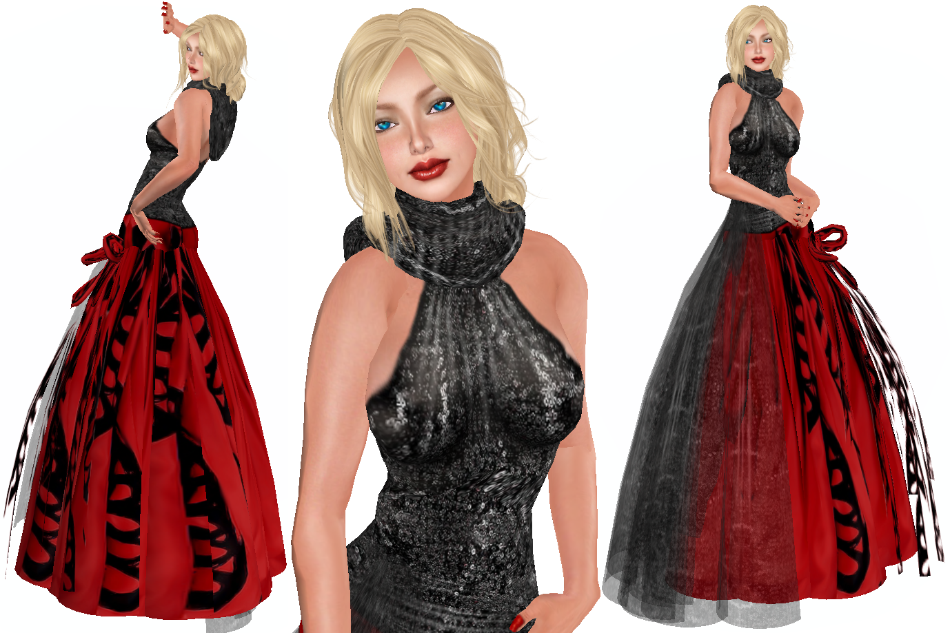 Scarlett & Black Sequin Gown